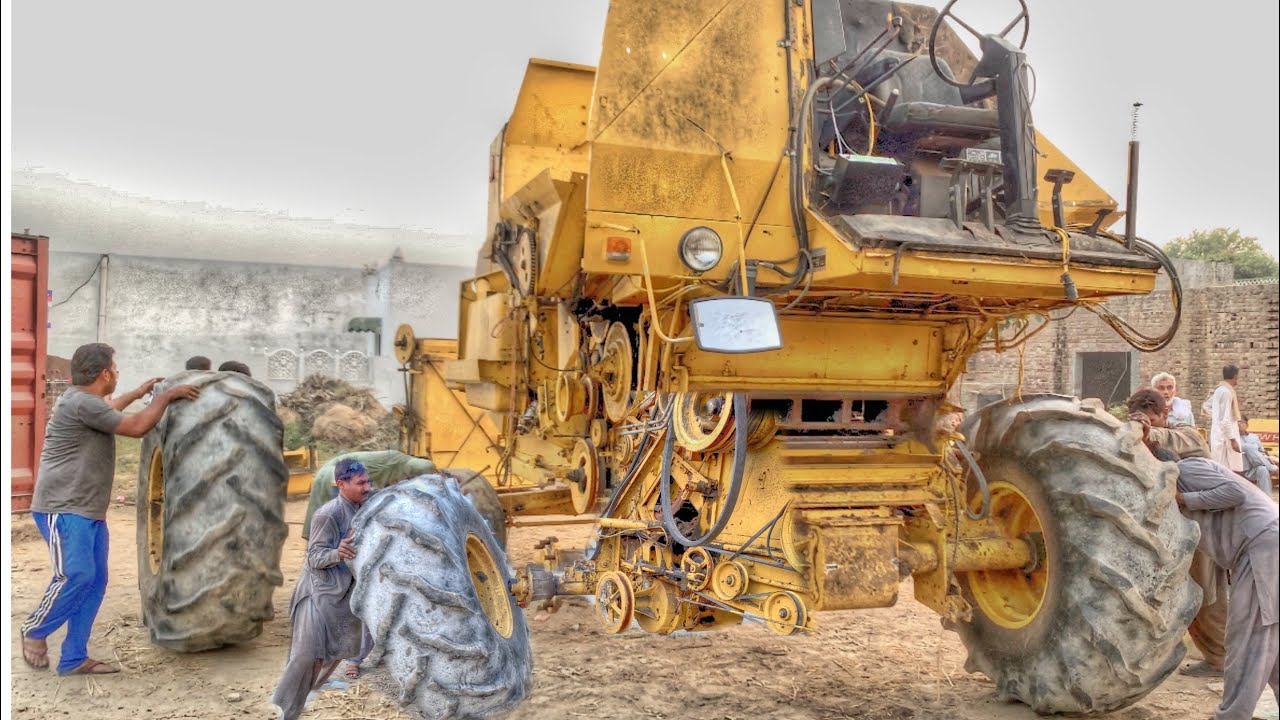 Unveiling the Fully Assembled Harvester Combaine A Milestone in Punjab's Agriculture