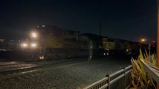 UP 8631 leads MRVNP w/ EndDPU in Roseville CA