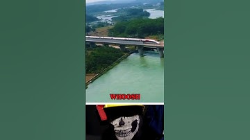 Kereta Cepat Jakarta - Bandung WHOOSH Melesat Melintasi Jembatan Kereta KCIC KCJB