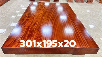 Tấm phản ngựa gỗ đinh hương nguyên khối cực đẹp vân chun đặc biệt