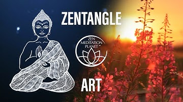 Zentangle Art – Relaxing Study Music for Drawing Patterns – Peaceful Learning Techniques