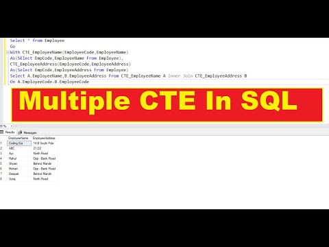 Multiple CTE in Single SQL Query | Coding Era