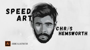 Chris Hemsworth - Speed Art (Adobe Illustrator)