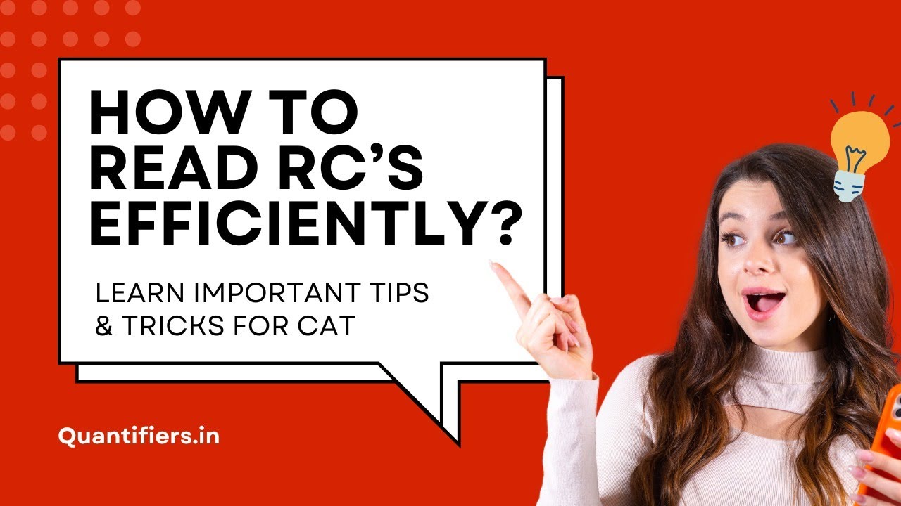 VARC Tips for CAT - how to read RC efficiently - YouTube