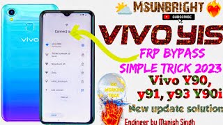 Vivo Y1s, Y90, Y91, Y93, FRP Bypass Unlock Google Account Verification (2023)🔥😱❤️ @ManishSingh-1