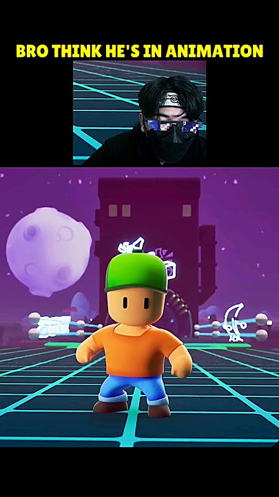Epic Moment Bro Think He's in Block Dash Stumble Guys 3D Animation 😱 But Wait for it ... 😭