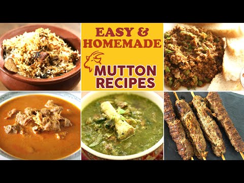 5 Easy Mutton Recipes in Marathi | Homemade Mutton Recipes | स्वादिष्ट आणि मसालेदार मटण रेसिपीज | Ruchkar Mejwani