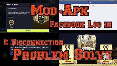 How to use Fifa Mobile mod apk to reach Fifa Champion | FB log in & Disconnection Error issue solve