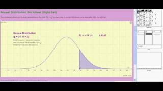 Ti 83/84:  Normal Distributions:  normalcdf  (V05a)