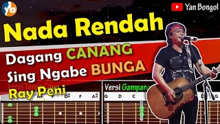 KARAOKE !! Dagang Canang Sing Ngaba Bunga - NADA RENDAH || lirik   Chord Gitar