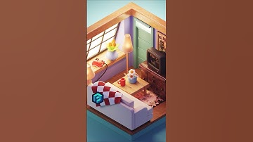 Modeling simple stylized flowers in Blender #3dillustration #blender3d #b3d #blender3dtutorial