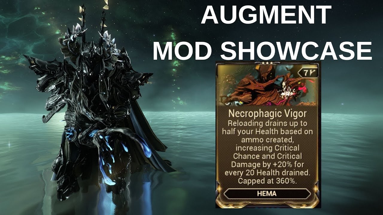 Warframe Coda Hema Necrophagic Vigor Augment Mod Showcase