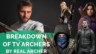 Archer REACTS ON ARCHERY in movies (Legolas, Kate Bishop, Arrow Oliver Queen, Robin Hood)