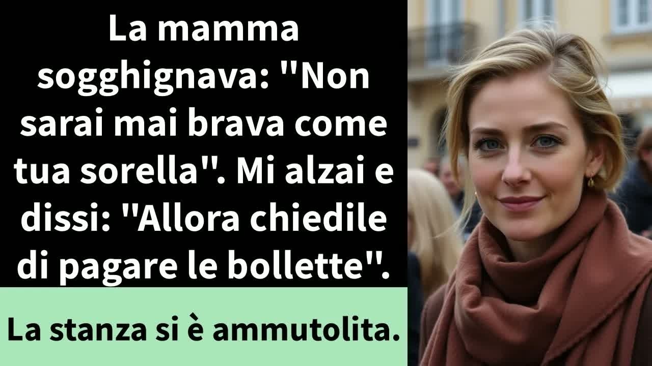 Mia madre mi guardò dritto negli occhi e disse: “Non sarai mai brava come tua sorella, Janet. Prima lo accetti, prima troverai un modo per accontentarti di meno.” Aveva appena preso l’assegno con...