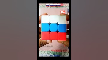 🇷🇺 Russia Flag Pattern on 3x3 Cube 😱 | Cube Solve Trick You Must Try! 🔥#rubikscube #shorts #ytshorts