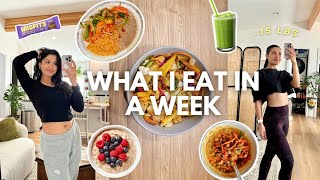 WHAT I EAT IN A WEEK | realistic and non-restrictive fitness journey