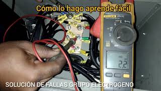 HOW TO SOLVE GENERATING GROUP FAILURES. DOES NOT GENERATE VOLTAGE. FAULT ALARM.