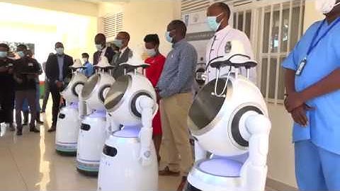 Smart Anti- Epidemic Robots Fight COVID-19 in Rwanda