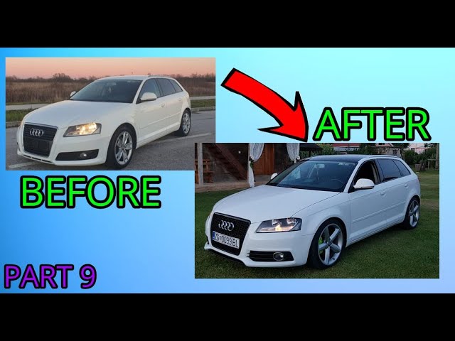 Audi a3 sedan, tuning, blanco on Craiyon