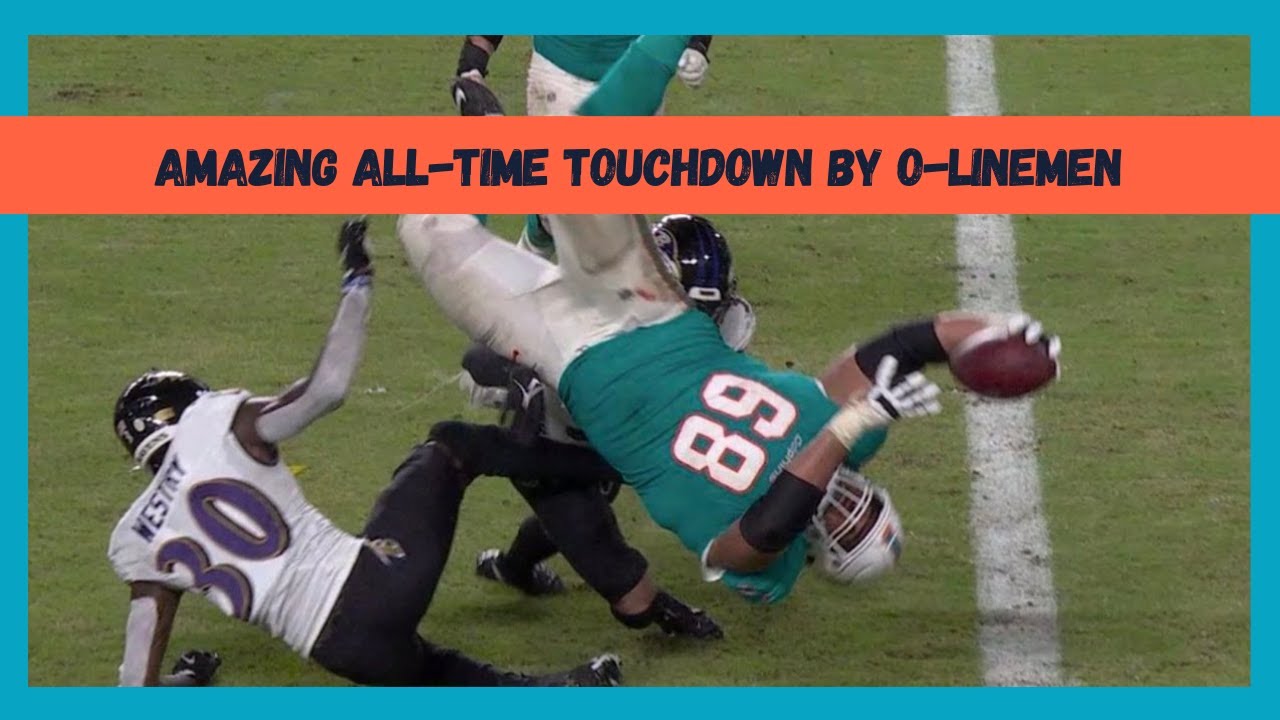 Yup That's Me (Robert Hunt Miami O-Tackle scores a touchdown)