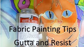 Resist and Gutta Tips for Fabric Painting