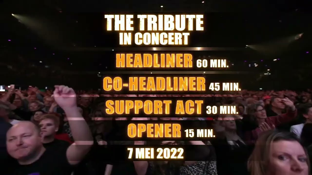 4 Populairste Tribute Bands Van The Tribute 7 Mei In Ziggo Dome Met Groot  Tribute Concert - Youtube