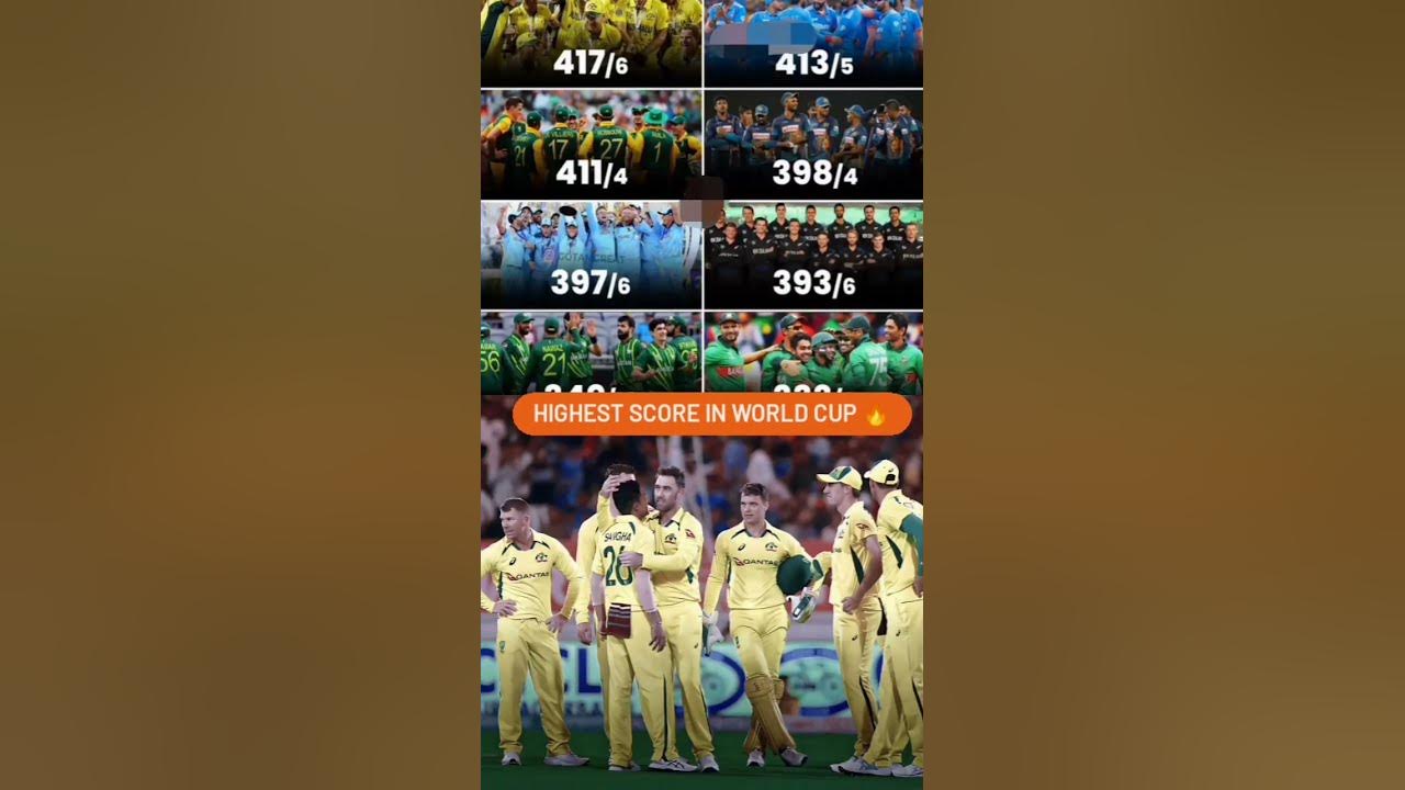Highest score in world cup 🔥australia cricket odi indianbatsman 