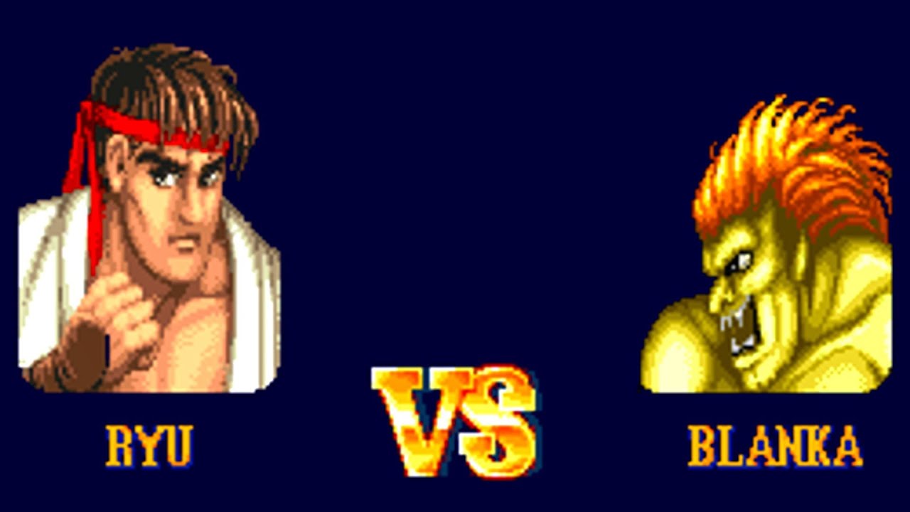 Ryu vs Blanka [Street Fighter II] 