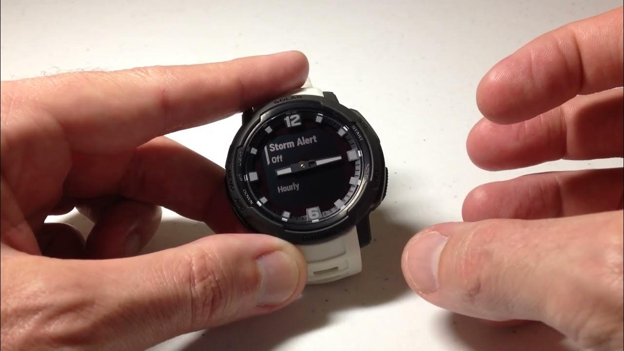 Garmin Instinct Crossover Storm Alert YouTube