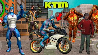 Rope Hero Steal Ktm Bike From Gta 5 || rope hero game ki video