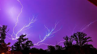 ⚡ Intense Thunderstorm at Night | Heavy Rain & Very Strong Thunder Sounds | White Noise for Sleeping