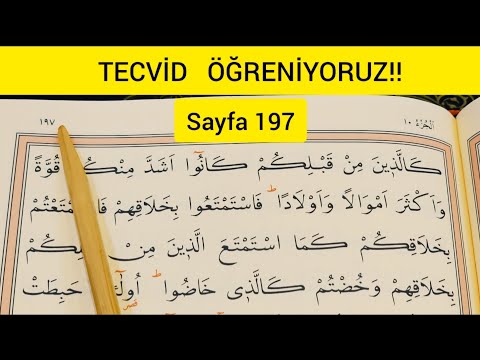 Kur'an-ı Kerim yeni öğrenenler / Sayfa197