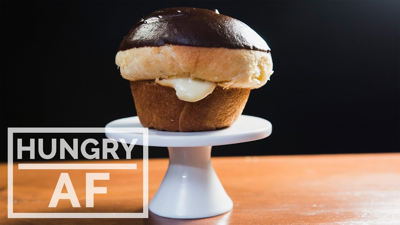 sweetwater Boston Cream Donut Muffins l Hungry AF