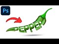 How to Fill SHAPE With TEXT in Photoshop -  Easy Typography Effect