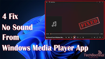 Fix No Sound From Windows Media Player App On Windows 11/10
