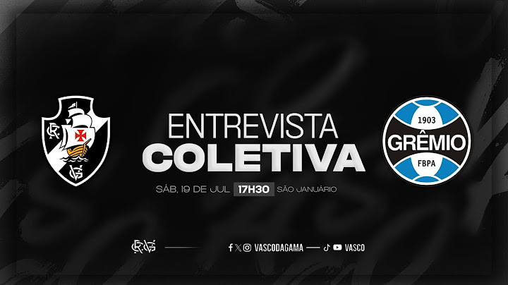 ENTREVISTA COLETIVA - VASCO X GRÊMIO | AO VIVO - VASCOTV