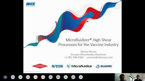 Microfluidizer® High Shear Processors for the Vaccine Industry - Vaccine Adjuvant Production