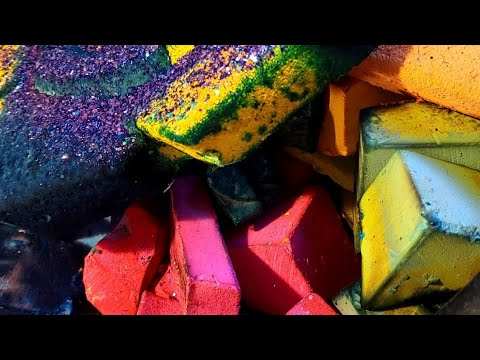 Edited Version 200 Dyed Reformed Snaps Crushes W Powder Play Crunchy Crispy Soft Gymchalk ASMR