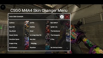 CS1.6 Android CSGO M4A4 Skin Changer Menu for CSMoE/Xash3d ( CT/LEET Hands )