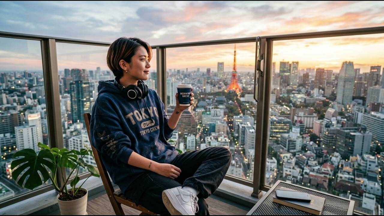 【朝のHipHop】 アーバン・ドリップ・ブーンバップ 90s Boom Bap | 目覚めのコーヒーと重低音。今日を支配する美少女のモーニング・ビート