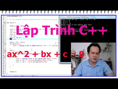 Video Lập Trình C Giải Phương Trình Bậc Hai lập trình phương... - youtube