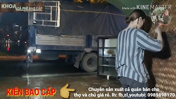 Cận cảnh thi công quán cafe hoài cổ thời kỳ bao cấp phố trấn vũ. Lh làm quán fb: 0989898170