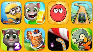 Minion Rush, Talking tom Gold run, Red Ball 4,  Talking tom 2, Plants vs zombies 2 #47