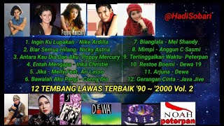 KOMPILASI TEMBANG LAWAS TERBAIK '90 ~ '2000 Vol. 2 | Nike Ardilla, Nicky Astria, Poppy Mercury,etc.