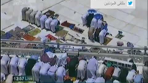 صلاة الجمعة للشيخ سعود الشريم لسورة الفيل وقريش الاقامةوالتبليغ الشيخ أحمد بصنوي 26 رمضان 1432هــ
