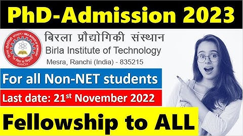 PhD Admission 2023 I Full fellowship to Non-NET/JRF @TheScientificGurus