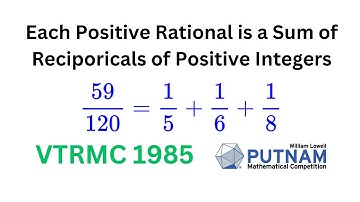 Rationals as Sums of Reciprocals of Positive Integers, VTRMC 1985