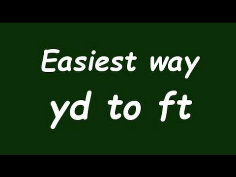 Convert Yard to Foot - Formula, Example, Solution