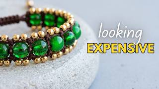 An Elegant Bracelet Made with One Simple Knot | Easy DIY Tutorial 💚✨