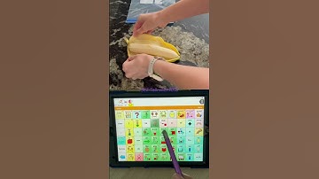 SLICING BANANAS with TouchChat WordPower 60 Basic.